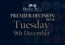 Tuesday 9 December